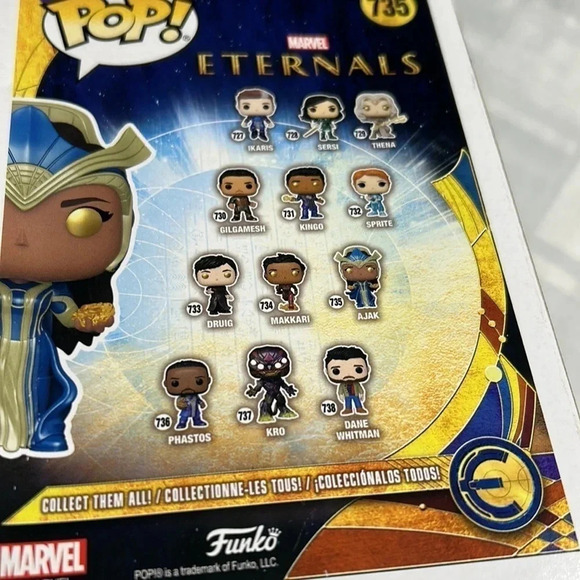 Funko Pop Marvel AJAX. 735  ETERNALS bobble  head figurine. Sealed - Picture 3 of 7